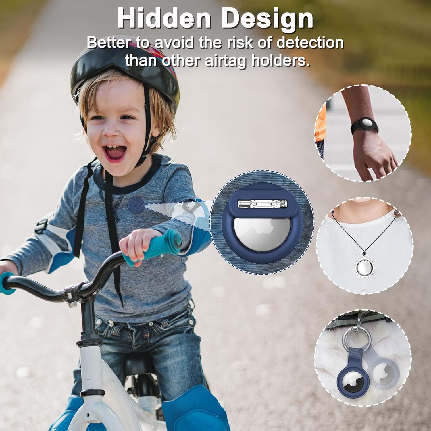 Apple Airtag Holder for Kids, 2 Pack Silicone Airtag Case